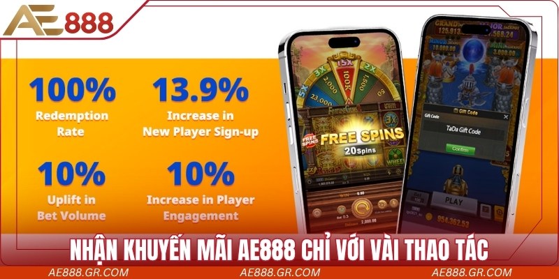 Tham gia nhận khuyến mãi AE888 chỉ với vài thao tác dễ dàng