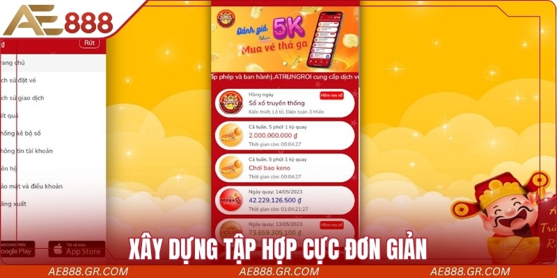 Xây dựng tập hợp cực đơn giản với phương pháp chuẩn